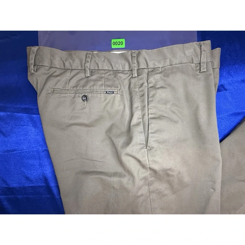Polo Ralph Lauren Men's 38x32 (38x29.5) Stretch Classic Fit Chino Pants Dark Tan